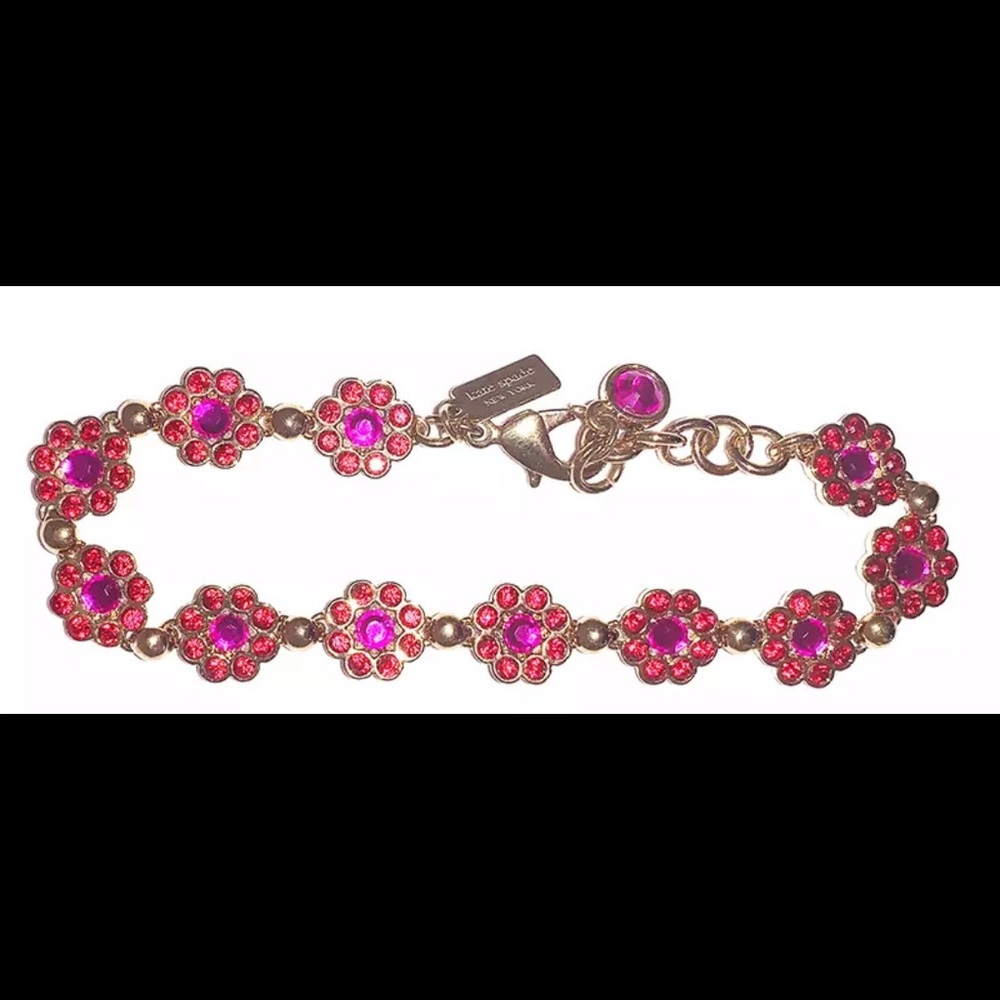 NWOT Kate Spade Gold and Red Bracelet - Picture 8 of 8